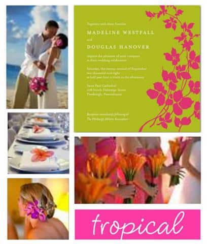 Here is a fun color scheme to make your wedding pop on the neutral Here is a fun color scheme to make your wedding pop on the neutral