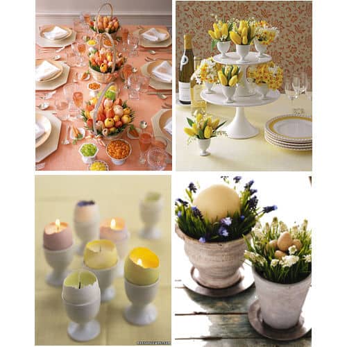 I saw these gorgeous and creative Easter centerpiece ideas by Martha Stewart
