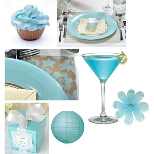 There is just something elegant and soft about this blue bridal shower theme