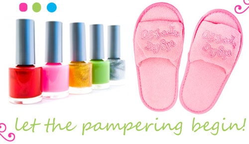 little girl spa slippers