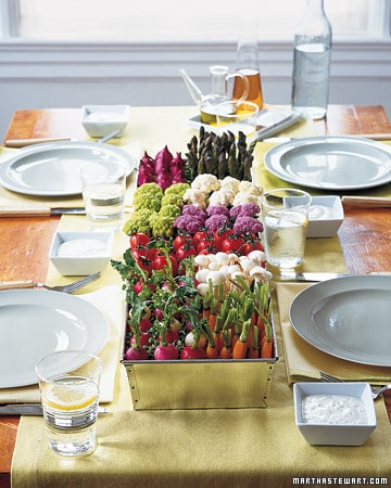 Here are a few of my favorite simple summertime centerpieces courtesy of 