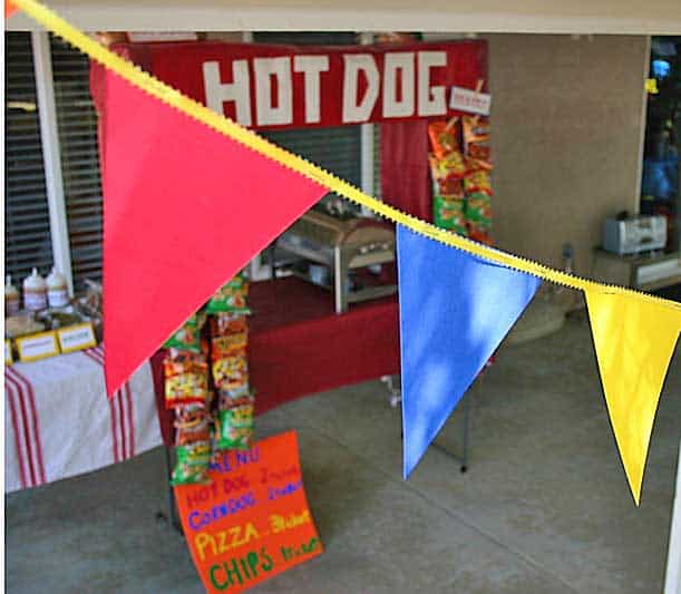 circus party theme decor