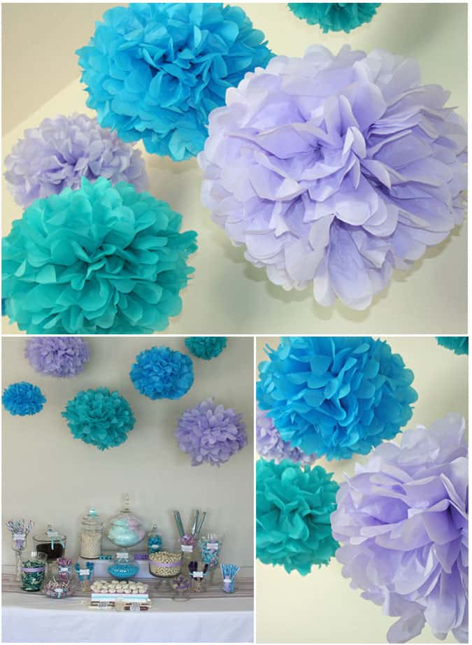tissue pom pom decorations