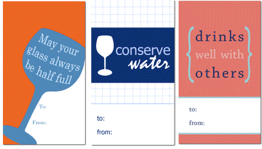 wine bottle gift tags