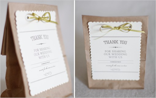 DIY Wedding Favor Bags