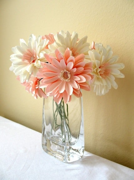 decorating with paper flowers