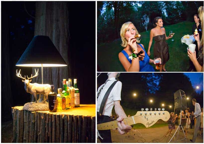 Keeping with the wedding in the woods theme we incorporated magical 