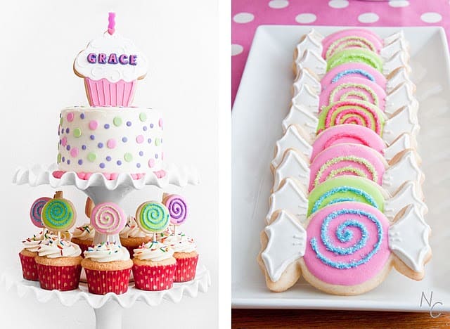 Candy Themed Birthday Party Cakes