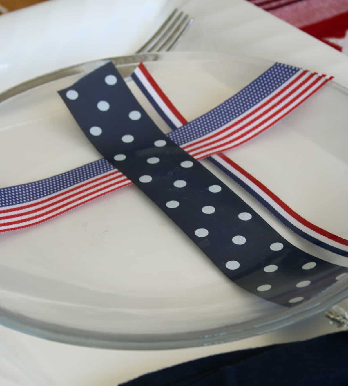 4th of July place setting