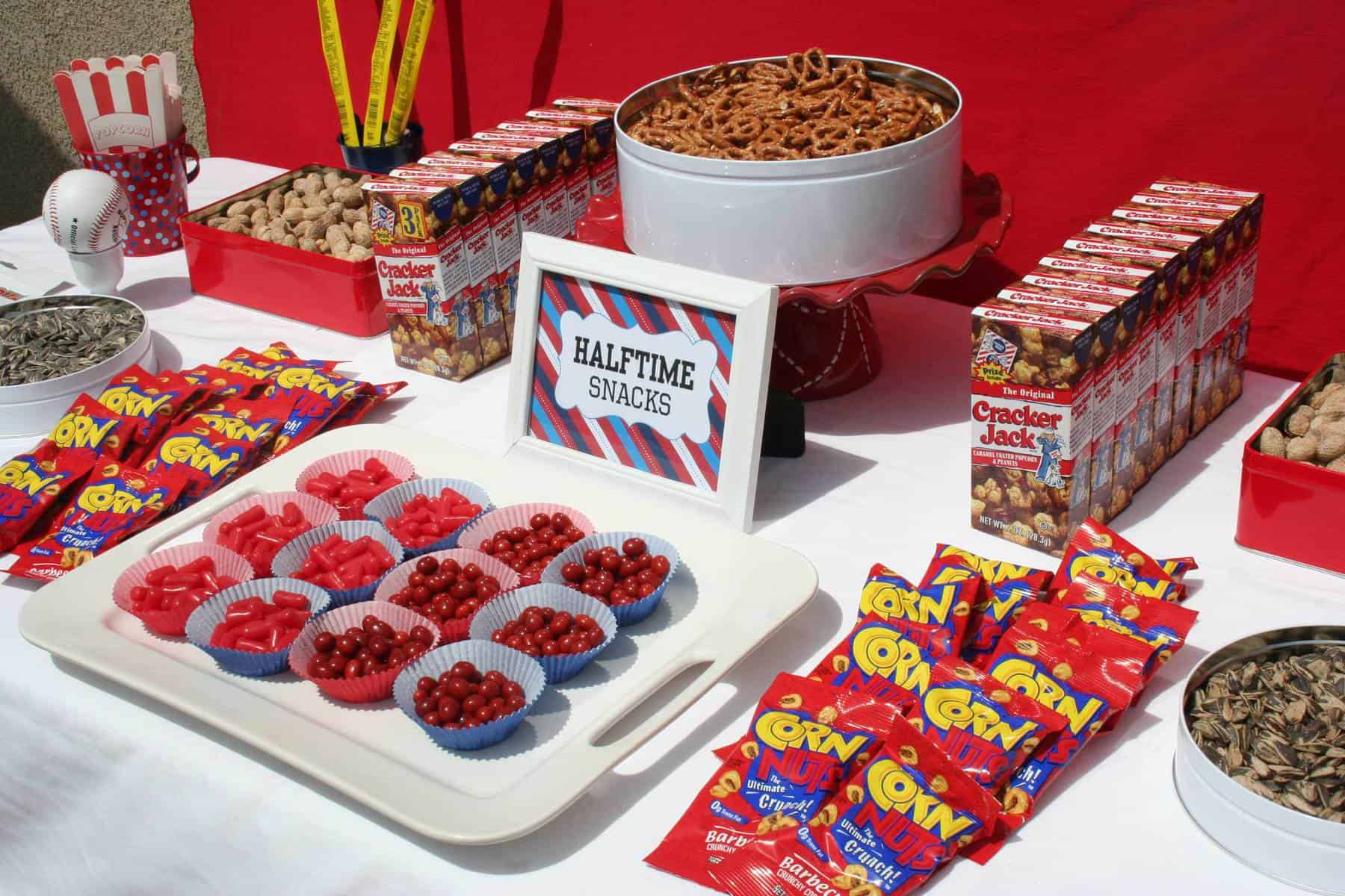 kids snack table