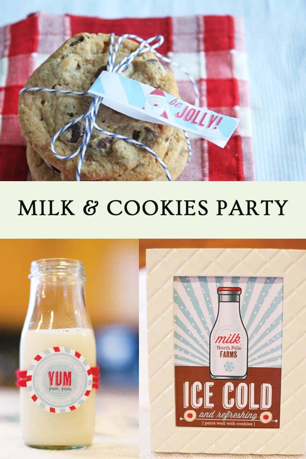 Milk and Cookies Party and Printables | Thoughtfully Simple